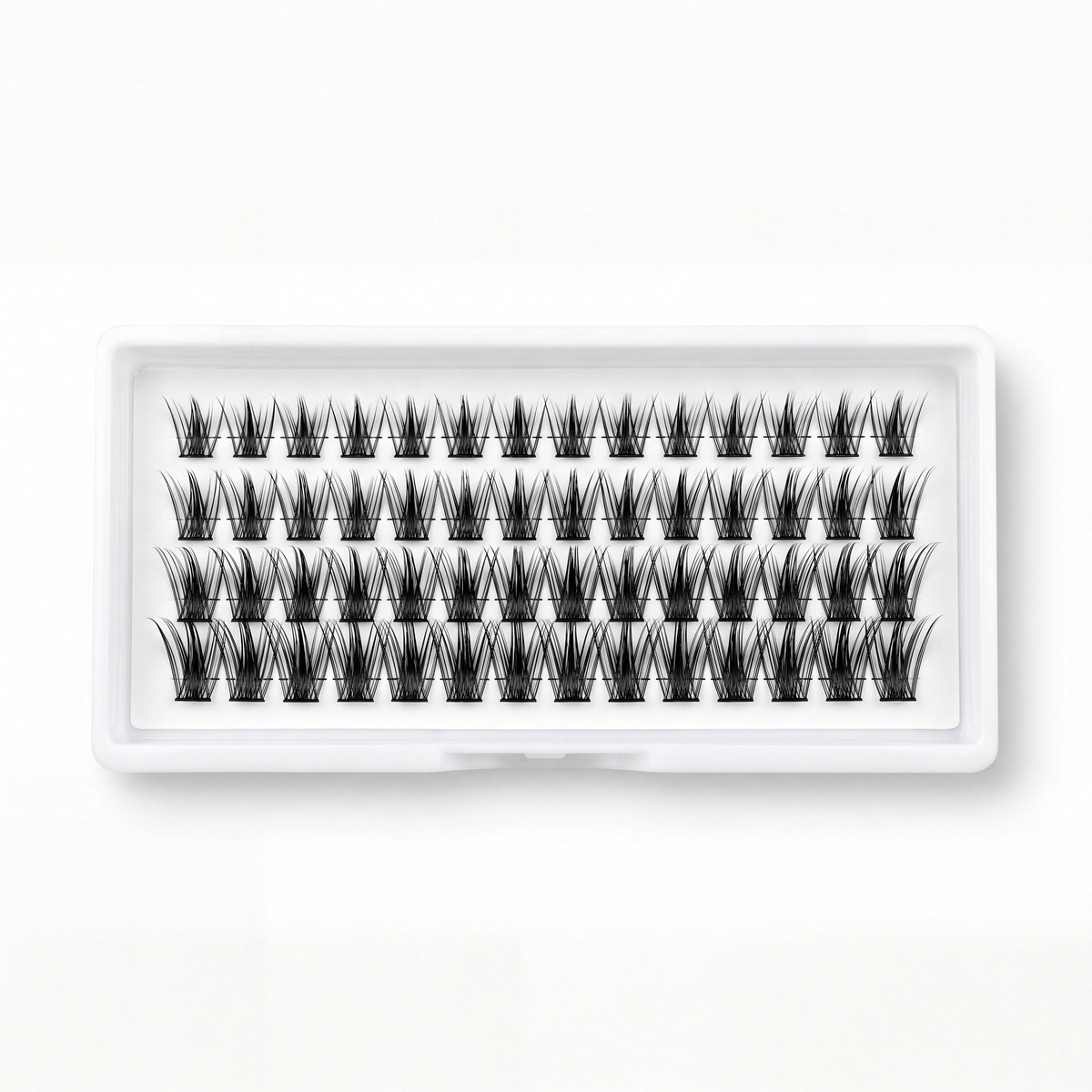 Lashling Wifey Wispy Cluster Tray — natural D-curl DIY lash clusters