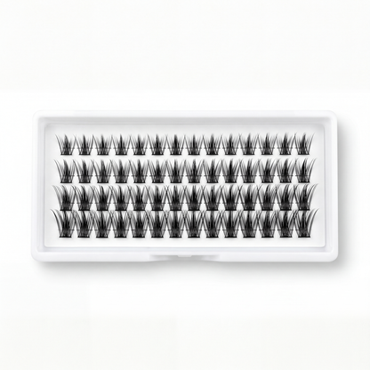 Lashling Wifey Wispy Cluster Tray — natural D-curl DIY lash clusters