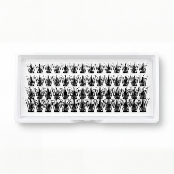 Lashling Wifey Wispy Cluster Tray — natural D-curl DIY lash clusters
