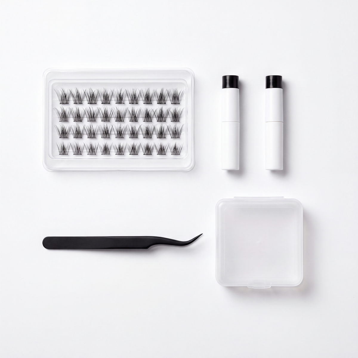 Lashling Starter Kit — everything included: cluster tray, bond, seal, applicator, storage case